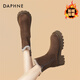 DAPHNE Daphne snow boots women's winter plus velvet thickening Northeast minus 40 degrees outdoor non-slip large cotton shoes 2025 new style coffee color plus velvet 38 (240mm)