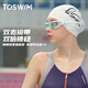 TOSWIM large-frame swimming goggles for men and women, universal waterproof and anti-fog high-definition swimming goggles, Dreamland in Wonderland