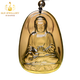 Bailuoqi Natural Citrine Native Buddha Pendant Necklace Men's Puxian Bodhisattva Twelve Zodiac Dragon and Snake Amulet Pendant Citrine Rabbit Manjushri Bodhisattva with Bead Chain