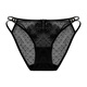 Universally pleasing to the eye, French sexy hollow underwear for women, new breathable low-waist briefs with lace, apricot color, 12% off for orders of 5 pieces, one size fits all
