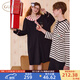 Gukoo Couple Pajamas Spring and Autumn Women's New Nightgown Disney Cotton Men's Home Clothes Set Can Be Weared Outside C Black Couple Home Clothes S Women