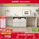 Quanyou Home Home Long Table Double Computer Table Esports Study Study Writing Desk Desk Bookcase Combination Furniture