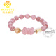 MARDOTG Strawberry Crystal Bracelet for Women Pixiu Pink Crystal Bracelet Peach Blossom Birthday Gift for Best Friend