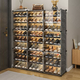 Yusenyi simple shoe rack doorway household dust-proof transparent shoe cabinet dormitory multi-layer shoe storage artifact space-saving shoe box (single row saves space) 1 row 6 layers of black flowers (single row saves space) 1 row 6 layers of black flowers