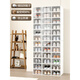 Fat Donglai same style shoe box storage box transparent thickened clamshell shoe storage folding drawer type shoe cabinet plastic shoe rack small size 38 women's blue total 12 pieces