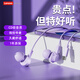 Lenovo in-ear wired headphones type-c smart noise reduction HD microphone e-sports heavy bass live broadcast eating chicken office study sleep game suitable for Huawei Xiaomi YF14 Purple