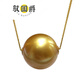 Yu Guojue quality South Sea gold bead pendant seawater Passepartout thick gold tea gold necklace Zhengyuanji fine rich gold 89mm