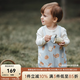 OAK FAMILY early spring 2025 new baby overalls for boys and girls, drapey wide-legged casual, soft, warm and comfortable high-elastic trousers Bread Kingdom 90 cm