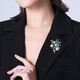 Kamalun (KAMALUN) butterfly brooch women's high-end suit small fragrant style corsage brooch exquisite fashionable coat accessories for elder leaders Starlight butterfly leaf five-piece brooch set
