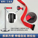 Nightingale Isolation Belt Telescopic Belt One Meter Line Railing Road Isolation Fence Bank Hotel Hotel Shopping Mall Airport Queuing Guardrail Warning Safety Line Black 2 Meter Line Pair