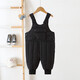 Aigechen baby down overalls 2024 baby winter clothing Korean version children's down cotton overalls thickened and warm men's black overalls 2052 one size fits all 80cm2 size