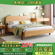 Mulinjia children's bed solid wood children's bed boy girl bed small apartment single small bed crib solid wood bed solid wood bed + 10cm environmentally friendly brown mat 135cm*190cm