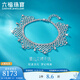 Lukfook Jewelry Platinum 950 lace floral bead CNC craft platinum bracelet priced GJP0020DS 12.42 grams (including labor cost 1900 yuan)