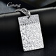 GsunG platinum PT950 broken ice peace brand pendant for men and women, pure platinum solid peace tag, can be customized as a gift. Priced by gram, please contact customer service before bidding.