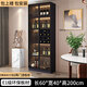 Zhong Zhanggui Wine Cabinet Light Luxury Solid Wood Sideboard Glass Door Display Cabinet Home Integrated Wall Bookcase New Storage Customized Cabinet 60cm Healthy Particle Board Two-Door Wine Compartment Comes with Sensor Light (Installation Included)