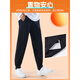 Li Ning sweatpants men's pants autumn and winter new casual trousers loose velvet trousers running sports pants regular style black leggings (zipper pockets) S