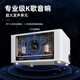 Jizhao 2026 new karaoke multi-function clock violent bear living room ornaments next to the TV cabinet high-end atmosphere and high-end beige + karaoke audio multi-function clock + Xiaoai audio + starry sky light