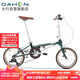 大行（DAHON）折叠自行车大行16英寸铬钼钢5速复古单车HAC653 邮政绿