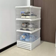 Yusenyi Haradaji folding shoe cabinet free of installation transparent dust-proof shoe rack multi-layer thickened shoe storage rack acrylic shoe box white three-layer shoe box white three-layer shoe box