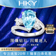 HEEKAIYI Aquamarine Ring Women's Diamond Ring Luxury Jewelry Chinese Valentine's Day Birthday Gift for Wife and Girlfriend Selected Aquamarine Ring 2.5 carats Take the photo and mark the circle number