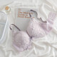 AIMER HOME push-up bra without rims for women, special for flat chest, purple set 70A 32B