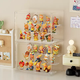 Yusenyi six-sided high-transparency blind suction magnetic display display stand, hand-made three-step acrylic box cabinet, transparent ladder blind box storage, extra-large size (the shelves can be removed at will), six-sided high-transparent (free traceless glue dispensing) three-step ladder