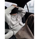 Autumn and winter fashion cleanf single-breasted sweater men's fashion lazy style Henry collar sweater loose jacket gray M