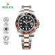 Rolex GMT-Master Sargasso Ring Mechanical Movement Rose Gold and Oystersteel 40mm Black Dial