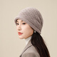 Shanghai Story 2025 Autumn and Winter New Style Knitted Hat Pure Wool Warm Ear Protection Large Head Circumference Wool Hat Women Gift Box Huaka One Size