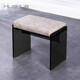 Fantasy Acrylic Shoe Changing Stool Wabi Style Dressing Stool Upholstered Piano Bench Stool Light Luxury Creative Home Porch Transparent Color 48cm