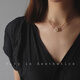 French natural pearl concentric knot high-end new trendy niche temperament non-fading necklace lock one in stock