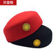 Huanshuai Professional Stewardess Hat Band Student Performance Hat Etiquette Hat Hotel Hotel Group Dance Hat Beret Water Red Beret Without Hat Badge One Size Adult