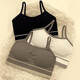 Clolv kiss丨 CK ropa interior para niñas para estudiantes, top de tubo sin anillo de acero, push-up anti-flacidez, período de desarrollo de estudiantes de secundaria, estilo 8937 (negro + blanco + gris) M (60-90 Jin Jin es igual a 0,5 kg)