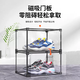Yusenyi Transparent Acrylic Wall Shoe Box Magnetic Side-Opening Shoe Cabinet Can Be Assembled Foyer Space Shoe Rack Classic Black 16-pack Classic Black 16-pack 32.5x27x19cm 32 pcs 32.5x27x19cm