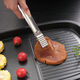 Qinkai long-handled stainless steel Korean barbecue tongs barbecue food steak cooking buffet small tongs kitchen household small barbecue tongs
