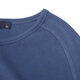 
Simple Henry shirt short-sleeved T-shirt men's solid color cotton open tie buckle Henry neckline thread tight body shirt summer blue M (about 60kg)