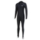 Yingfa swimsuit men's one-piece long-sleeved trousers sun protection warm surfing wetsuit seaside outdoor swimming jellyfish suit black/grey XL