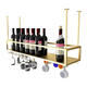Jieyunmao household hanging red wine cup rack upside down simple red wine rack modern bar counter wine rack light luxury wine hanging cup holder 80 three combinations matte black paint 100 pole suitable for 3 meters height