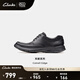 Clarks Leco Cui series men's shoes classic cowhide thick-soled leather shoes low-top comfortable casual leather shoes black 261373858 smooth style 42