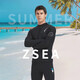 Luo Huodou 3/5mm wetsuit split sun protection men and women quick-drying diving swimsuit cold-proof warm pants snorkeling 3mm top (002) S