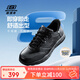Skechers Men's Shoes Autumn Breathable Soft Sole Commuting Shoes Men's Sports Flash-On Business Leather Shoes Casual Shoes Men BLK Black 42