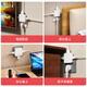 International Electrician Ultra-thin Extension Plug Flat Two-pin Conversion Plug One-turn Three-Gap 180-Degree Rotation Against the Wall Foldable Gap Wireless Converter Multi-function Travel Power Socket One-Turn Three Ultra-Thin (Portable) - White