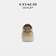 COACH color-blocked presbyopic SOHO low-top sneakers, classic casual, comfortable design, couples model official flagship color-women's 38.5