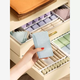 Yusenyi retractable underwear storage box for household three-in-one underwear, socks, clothing, wardrobe drawers, built-in partitioning and organizing box, 10 grids (3 sides telescopic) 10 grids (3 sides telescopic)