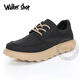 Walker Shop Canvas Shoes Men's 2025 New Versatile Breathable Men's Cloth Shoes Light Casual Shoes Men's Comfortable Men's Shoes Black Inner Increase 41 Leather Shoe Size