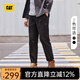 CAT Carter's 25th season new men's outdoor retro retro embroidered basic work trousers black L