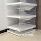 Yusenyi Haradaji folding shoe cabinet free of installation transparent dust-proof shoe rack multi-layer thickened shoe storage rack acrylic shoe box white three-layer shoe box white three-layer shoe box