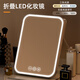 Internet celebrity folding led makeup mirror with light makeup table high-definition fill light portable ins style dormitory desktop mirror large white two-button control-stepless dimming-2800 lithium battery