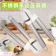 Yusenyi manual garlic press, stainless steel garlic masher, household kitchen garlic pounder, garlic peeler, garlic squeezer, garlic peeler, round tube garlic press (pack of 2)