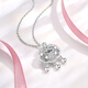 WAN FU LONG platinum PT950 pendant Ping An Fu Ruyi lock women's platinum pendant birthday gift for girlfriend Ping An Ruyi pendant free s925 necklace 3.33g